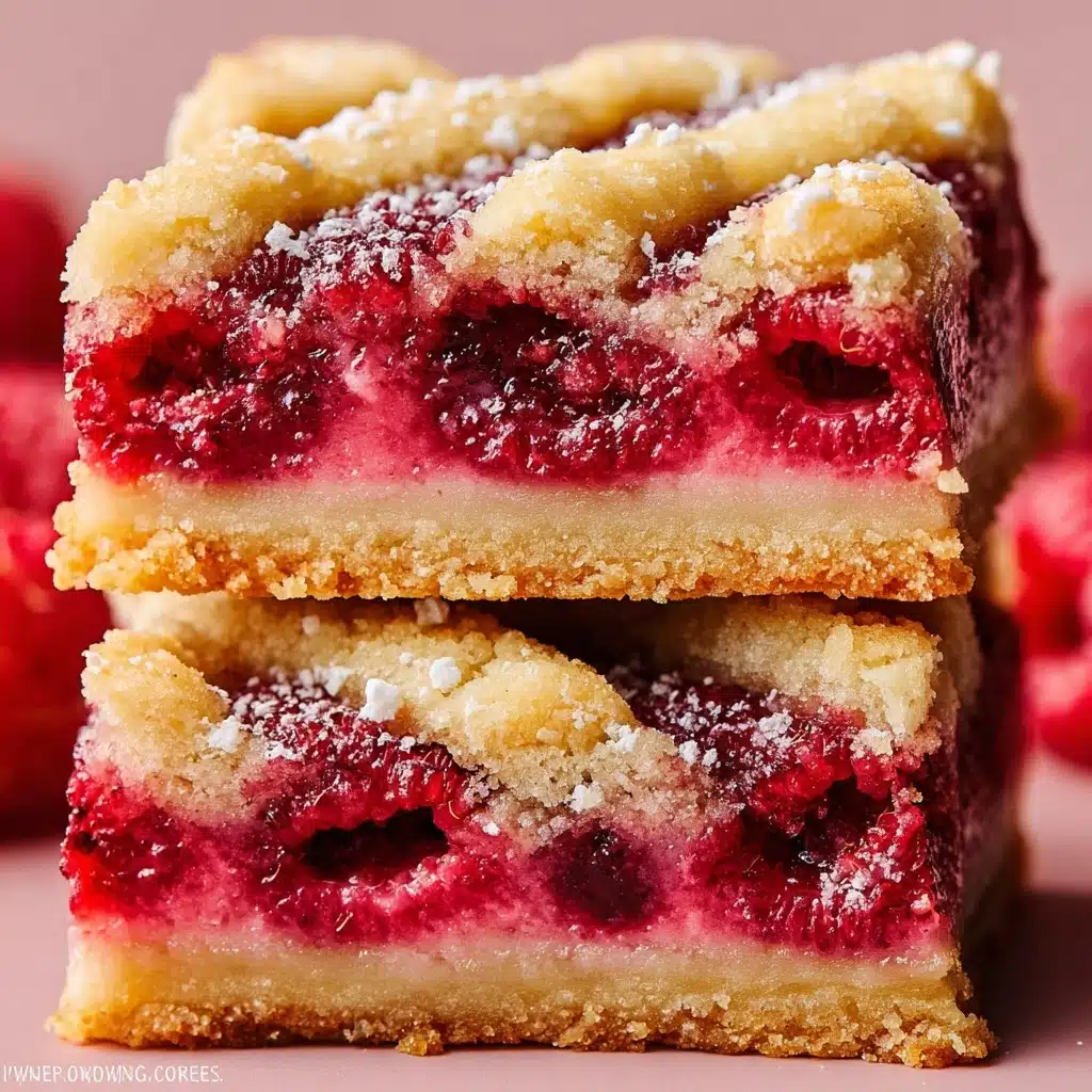 Five Ingredient Raspberry Shortbread Bars Recipe - Recipe Image