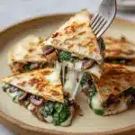 Baked Spinach Mushroom Quesadillas Recipe