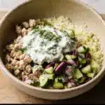 Healthy Greek Ground Chicken Bowls Recipe