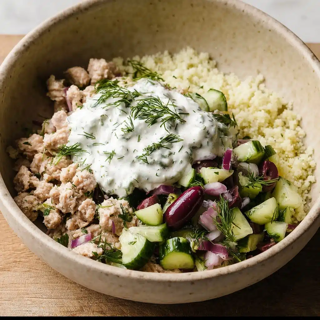 Healthy Greek Ground Chicken Bowls Recipe - Recipe Image