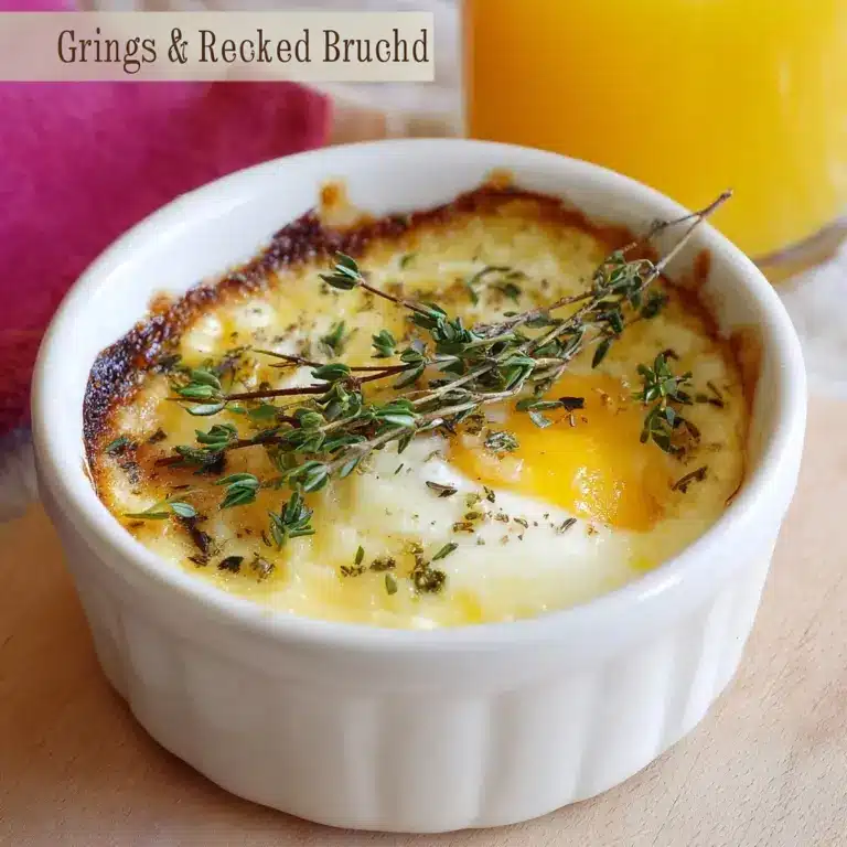 Baked Eggs with Goat Cheese and Herbs Recipe