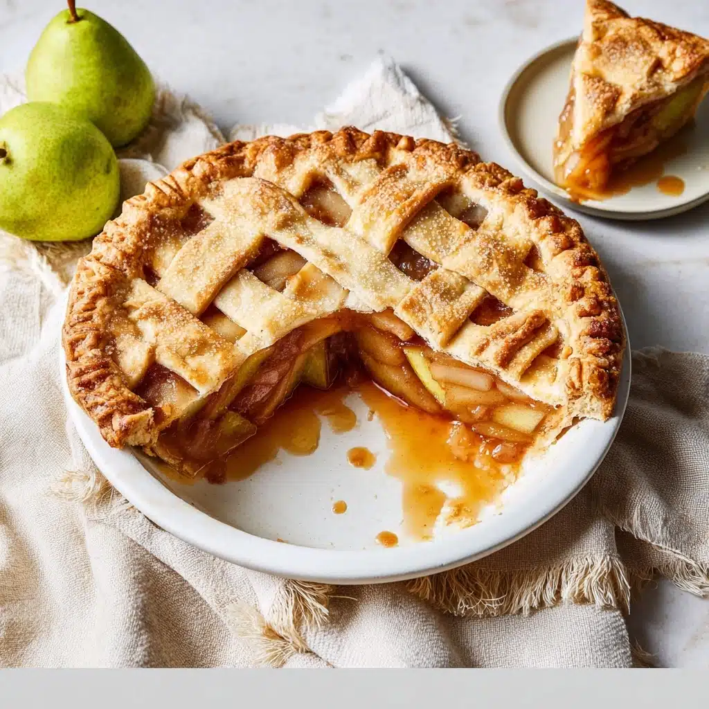 Chai Spice Vegan Pear Pie Recipe - Recipe Image