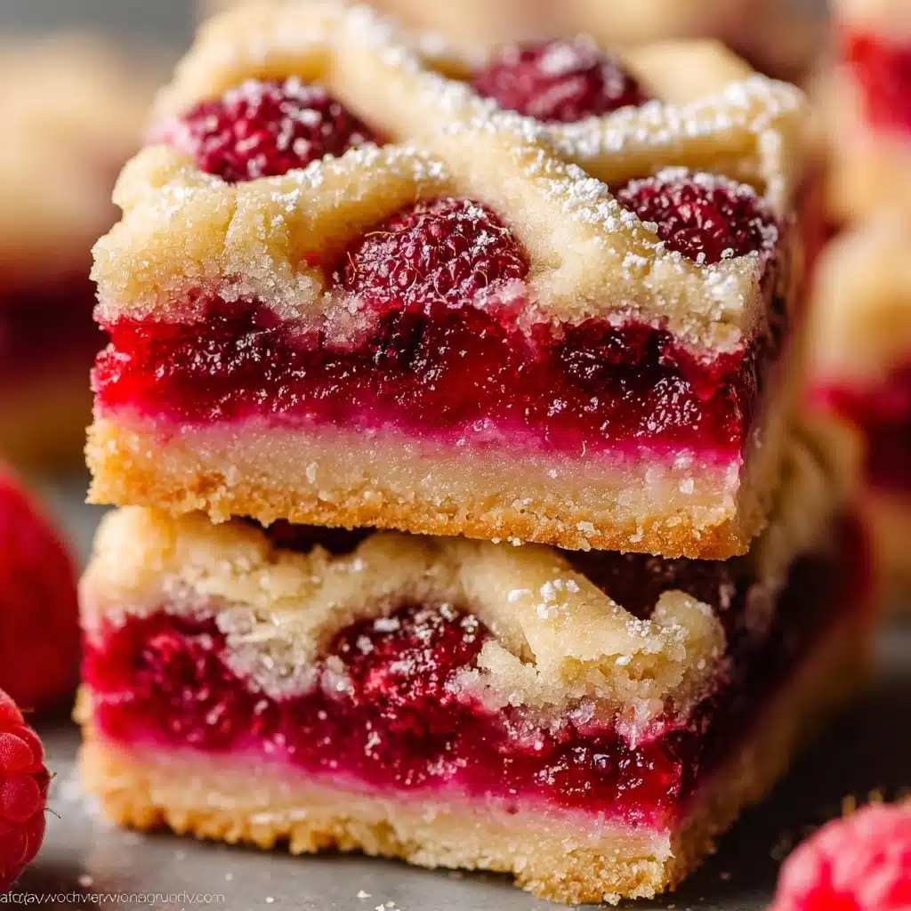 Five Ingredient Raspberry Shortbread Bars Recipe - Recipe Image