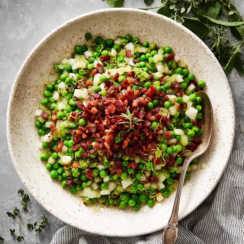 Thanksgiving Peas (with Pear and Pancetta) Recipe - Recipe Image