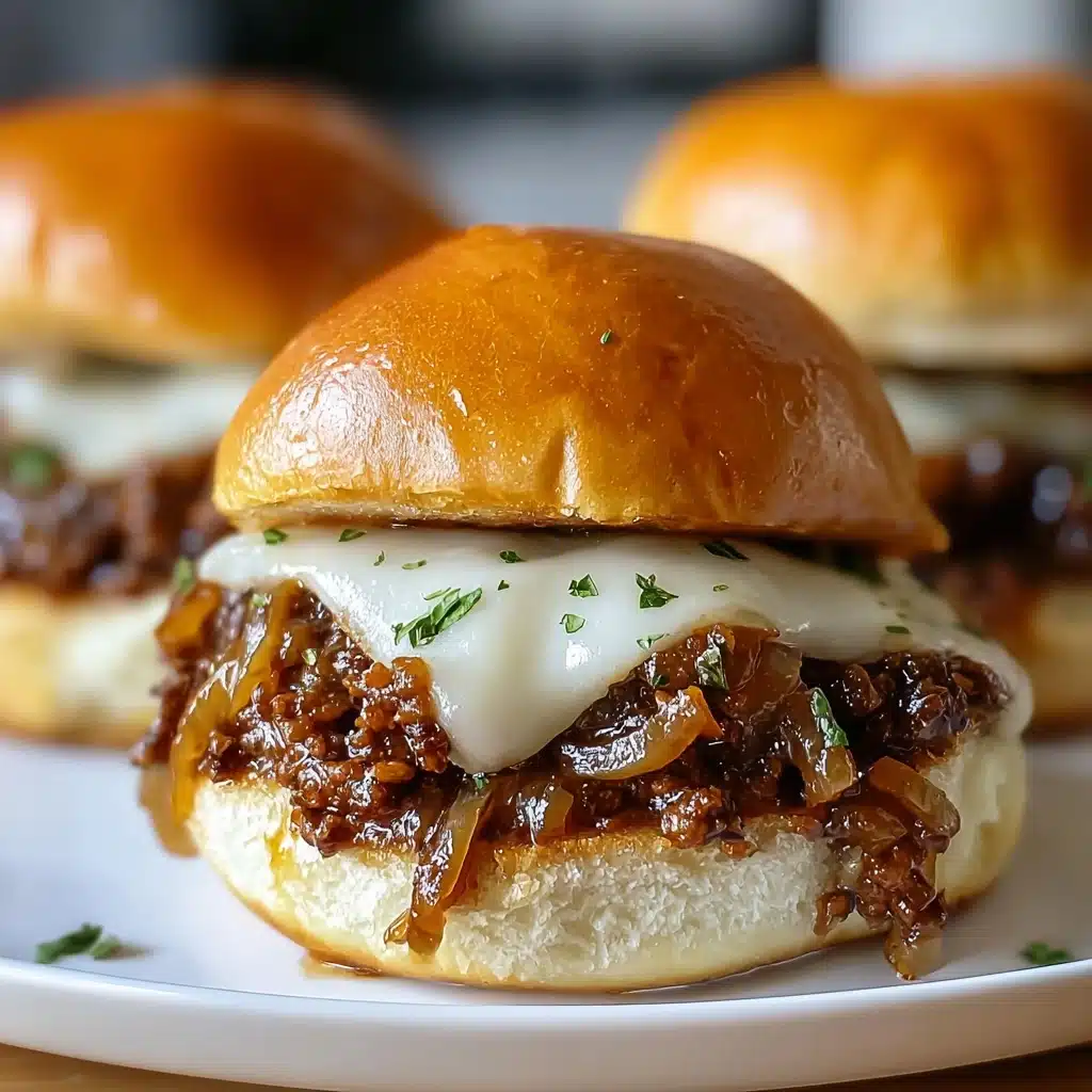 Irresistible French Onion Beef Sloppy Joes Recipe - Recipe Image