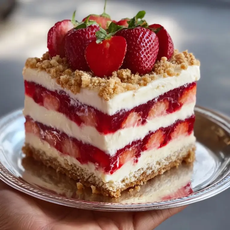 Strawberry Crunch Cheesecake Recipe