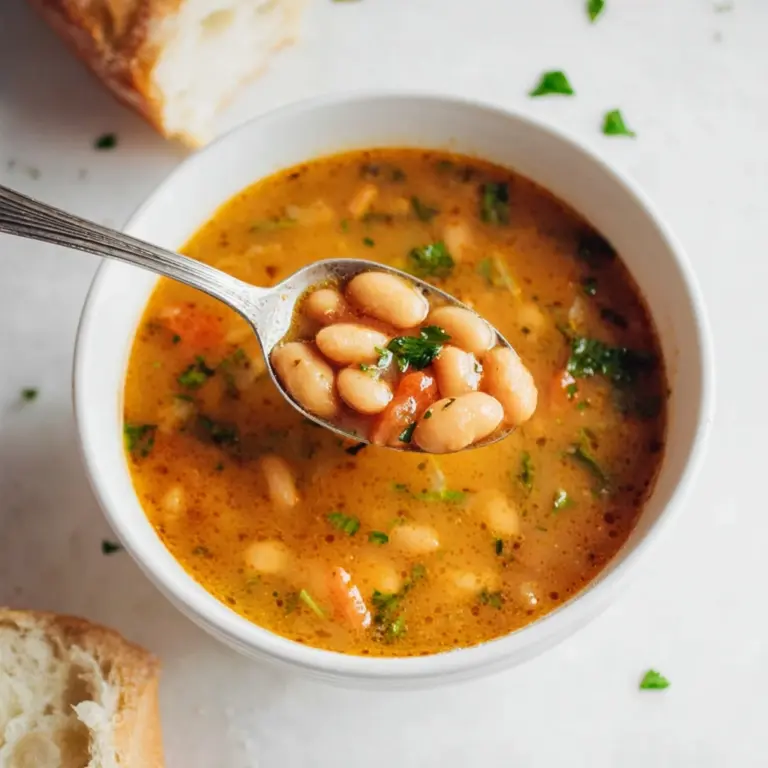 Fasolatha - White Bean And Tomato Soup Recipe