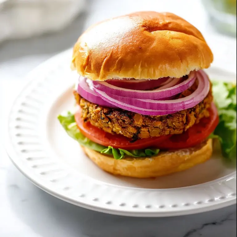 Simple Chickpea Cauliflower Burger – Vegan Recipe