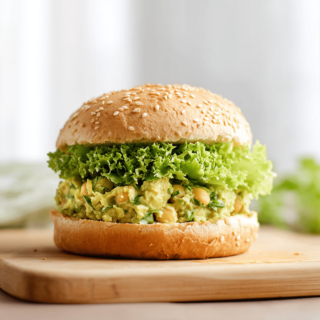 Smashed Chickpea Avocado Dill Pickle Sandwiches Recipe - Recipe Image