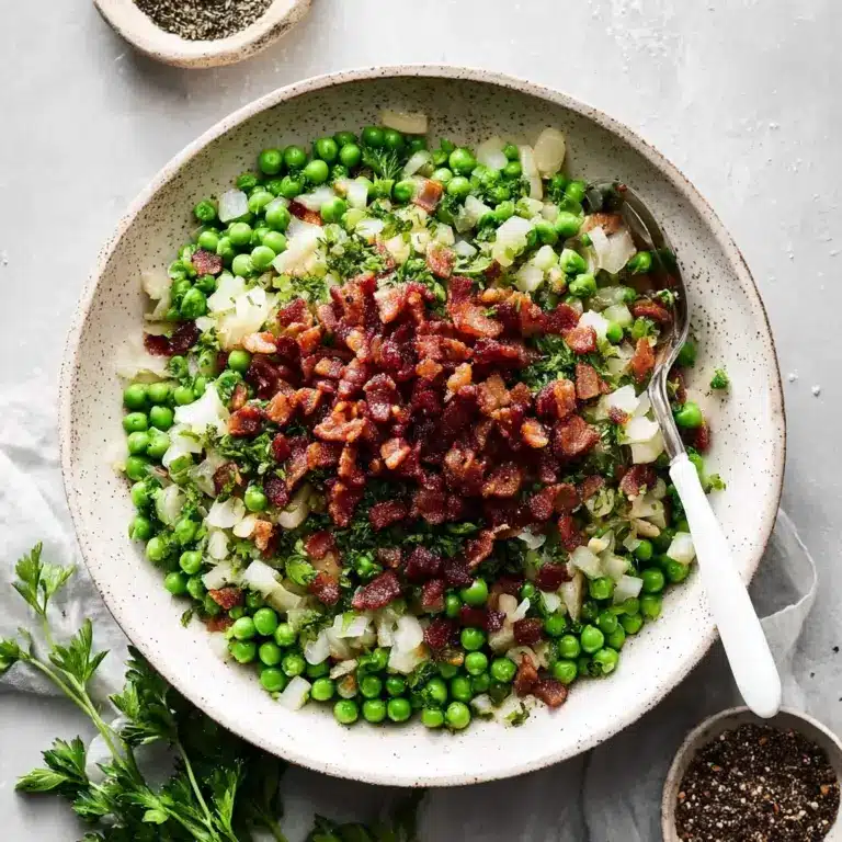 Thanksgiving Peas (with Pear and Pancetta) Recipe
