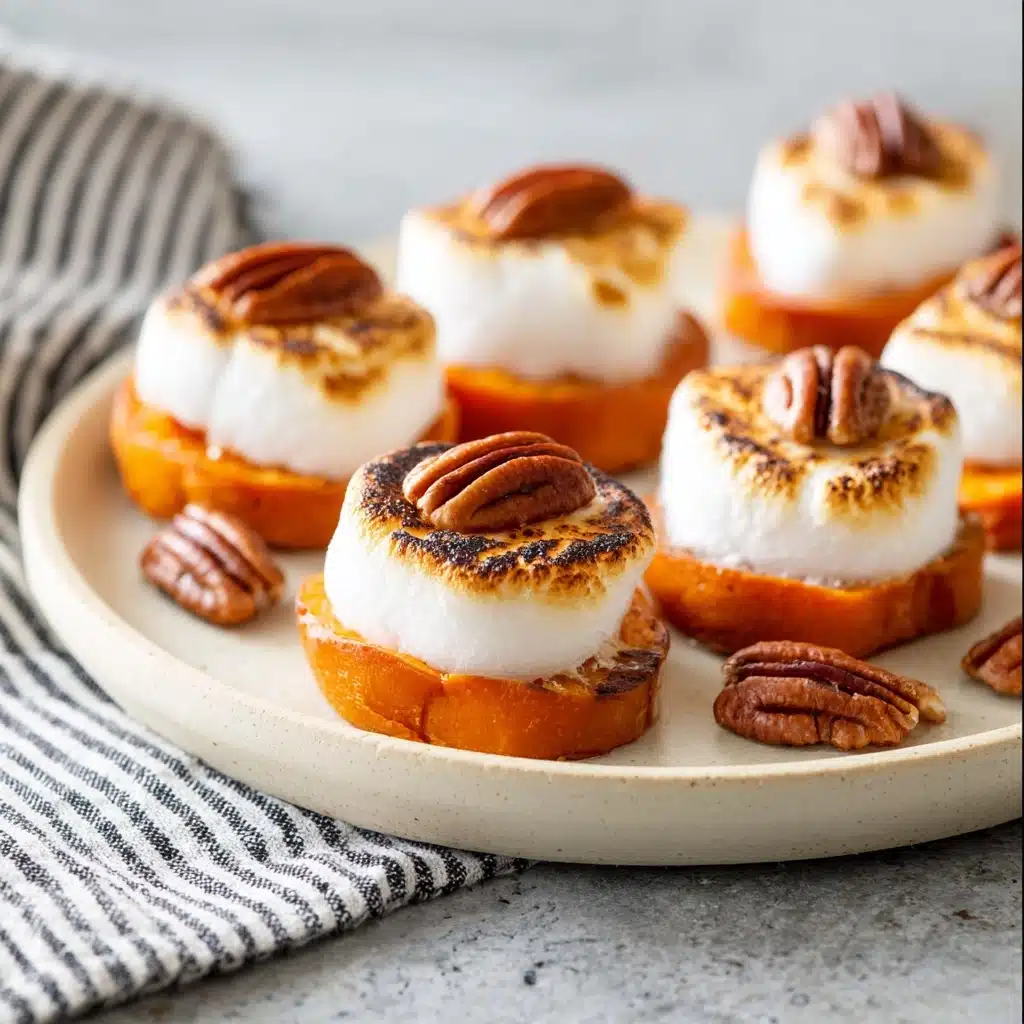 Sweet Potato Bites with Marshmallow and Pecans Recipe - Recipe Image