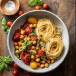 Slow Roasted Tomato and Chickpea Pasta Recipe