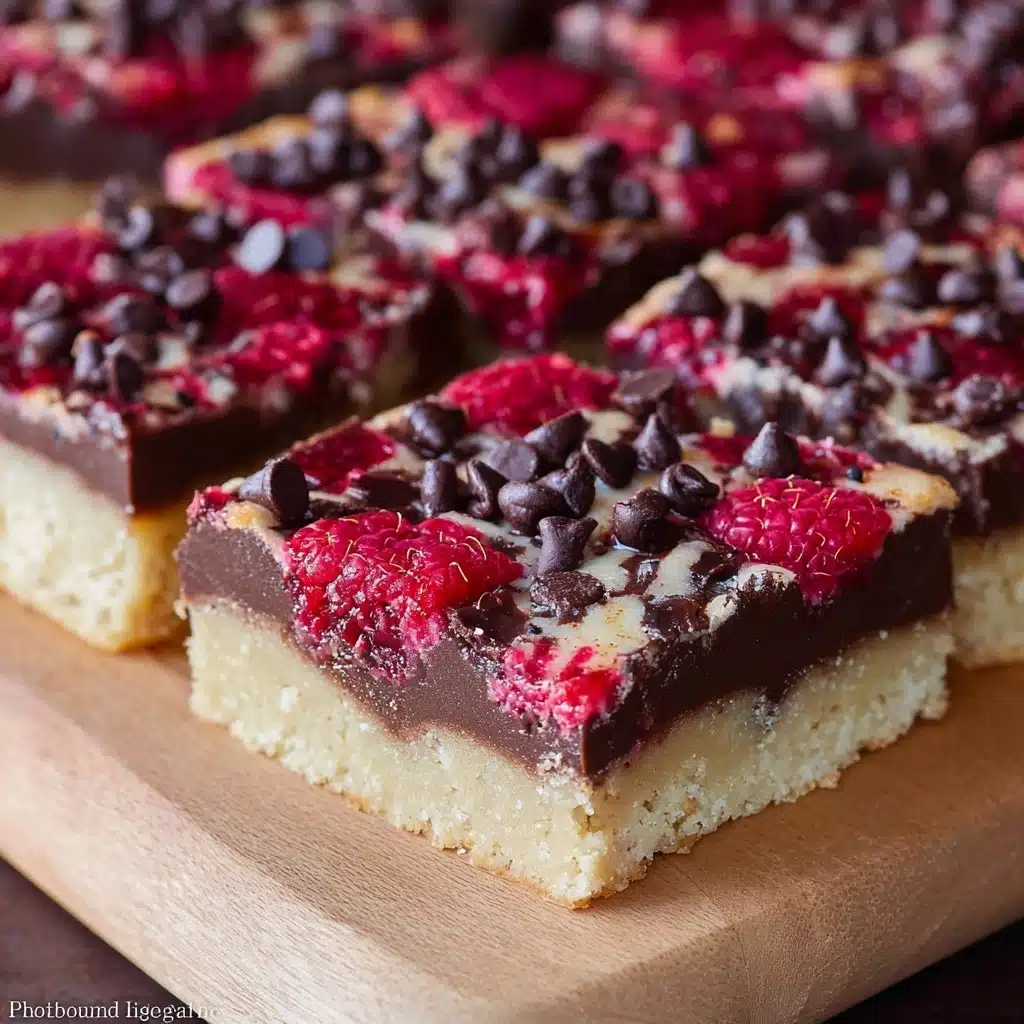 Dark Chocolate Raspberry Pie Bars Recipe - Recipe Image