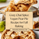 Chai Spice Vegan Pear Pie Recipe