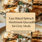Baked Spinach Mushroom Quesadillas Recipe