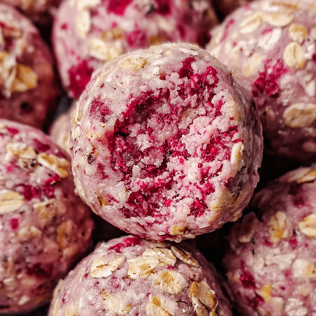 Strawberry Cheesecake Protein Balls Recipe - Recipe Image