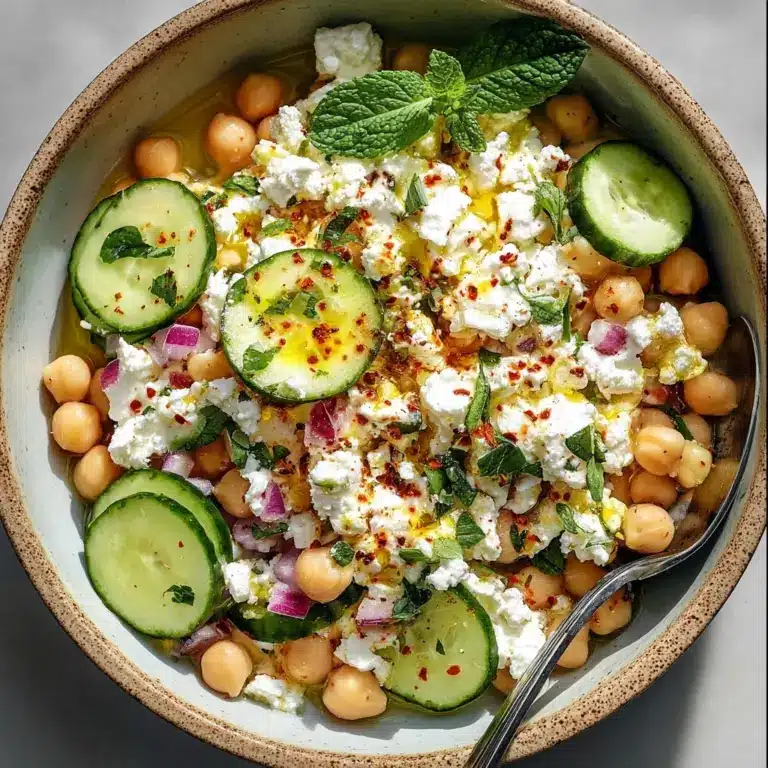 Cottage Cheese and Chickpea Salad Recipe