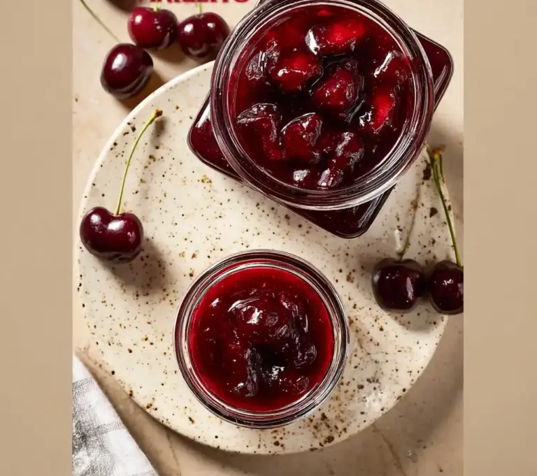 Homemade Cherry Amaretto Jam Recipe