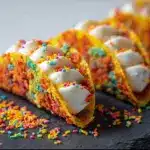 Fruity Pebbles Cheesecake Tacos Recipe
