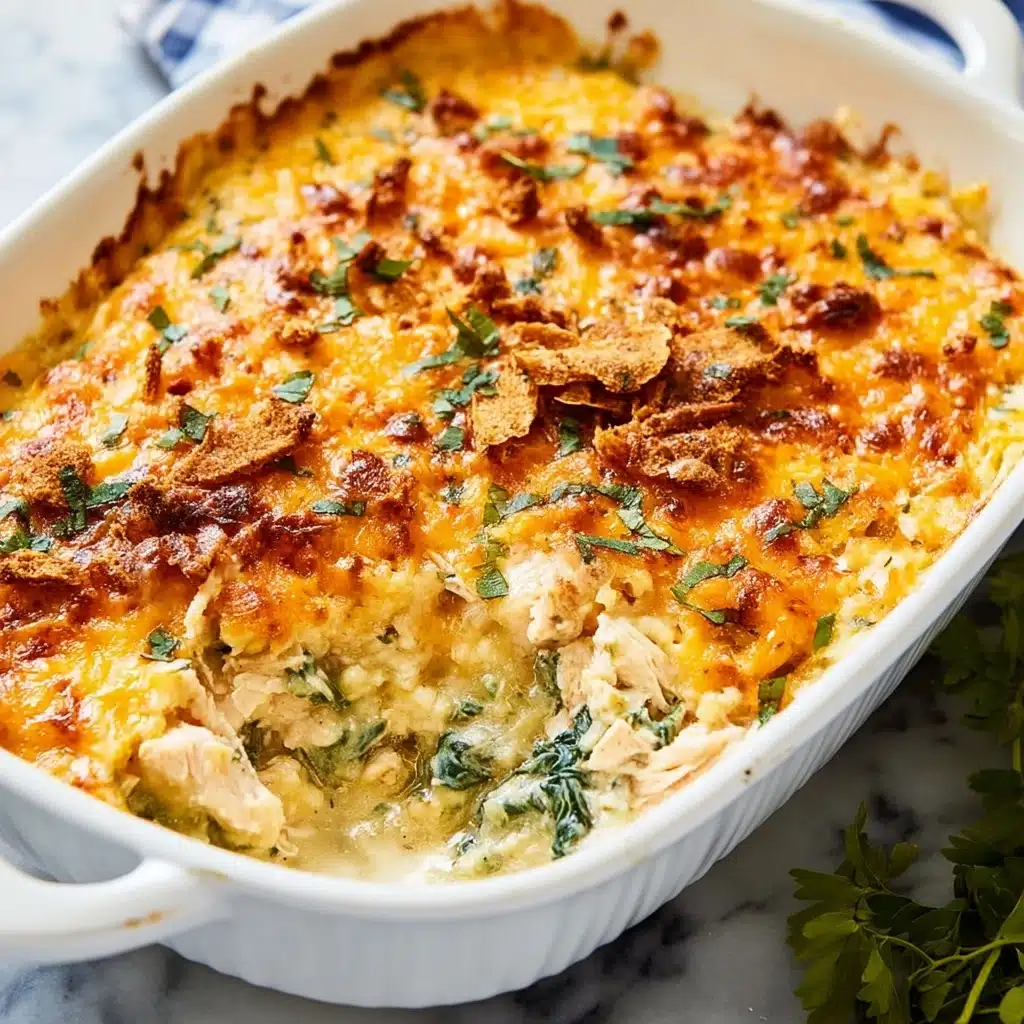 Creamy Chicken and Spinach Casserole Recipe - Recipe Image
