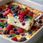 High Protein Triple Berry Bake Recipe