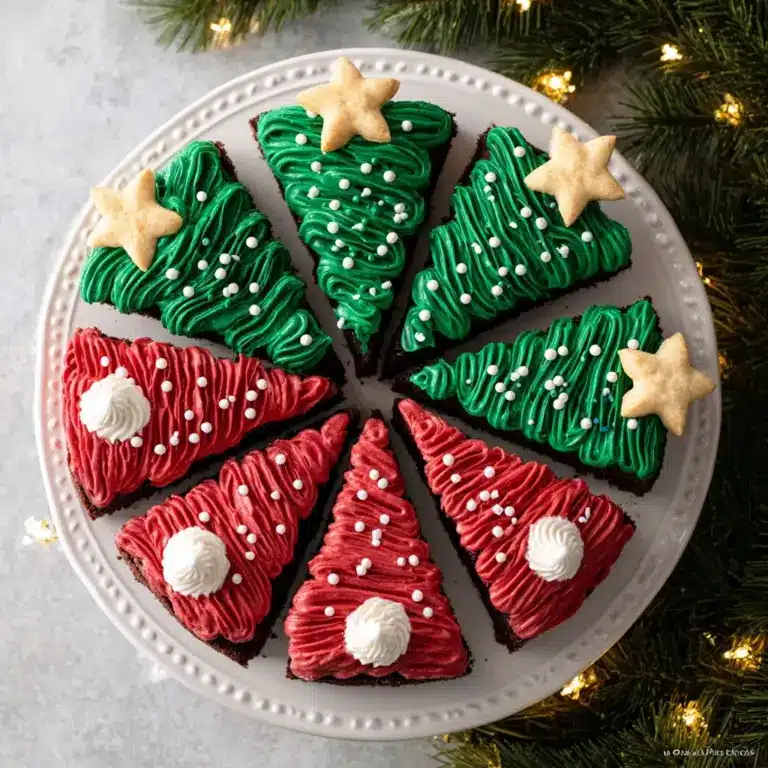 Frosted Christmas Brownies Recipe