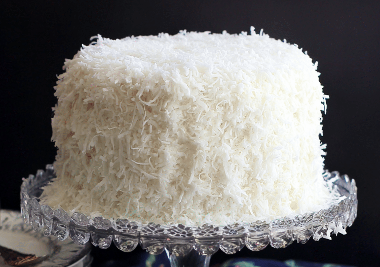 Easy Coconut Cake with Raspberry Filling Recipe