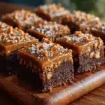 Sweet & Salty Bliss: Salted Caramel Pretzel Blondies Recipe