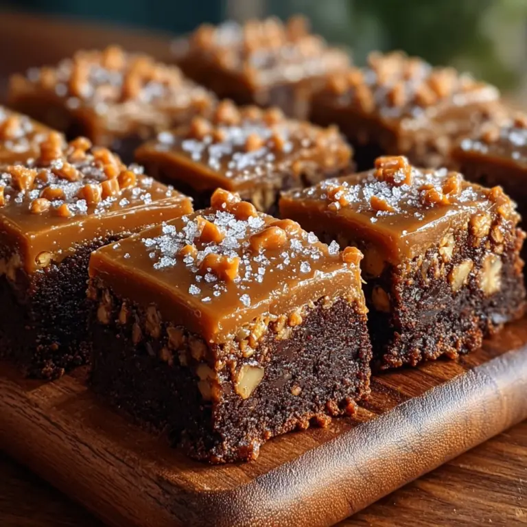 Sweet & Salty Bliss: Salted Caramel Pretzel Blondies Recipe