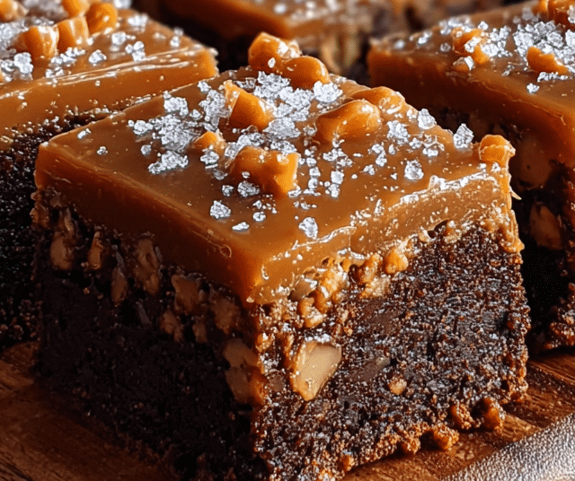 Sweet & Salty Bliss: Salted Caramel Pretzel Blondies Recipe