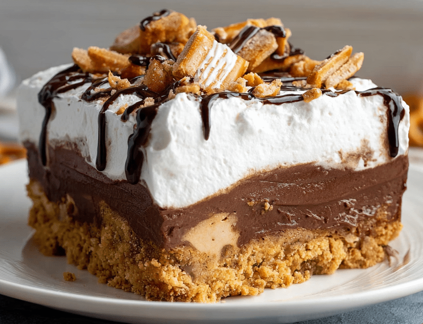 Peanut Butter Pretzel Pie Recipe