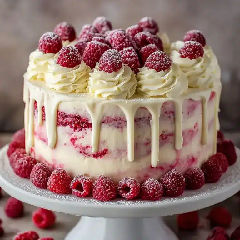 White Chocolate Raspberry Dream Cake : A Heavenly Dessert Recipe