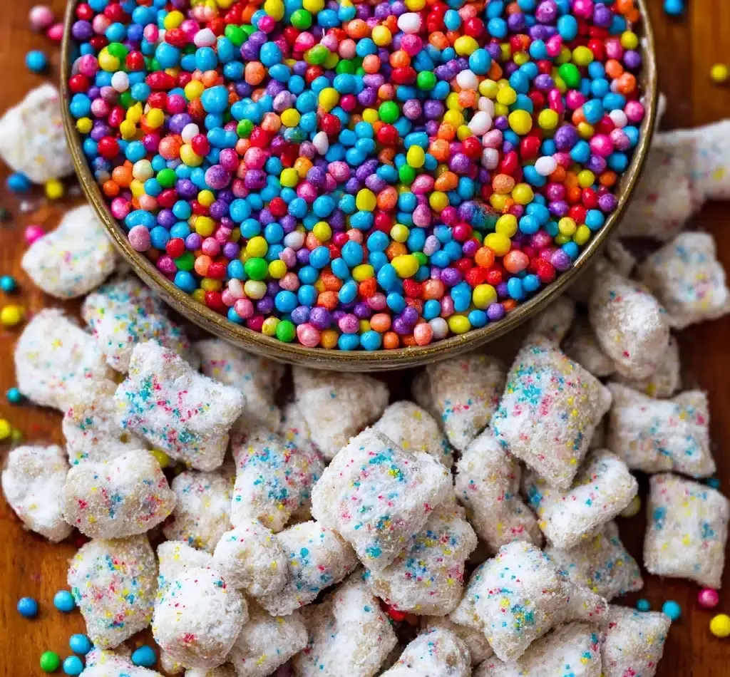 Cake Batter Puppy Chow Recipe