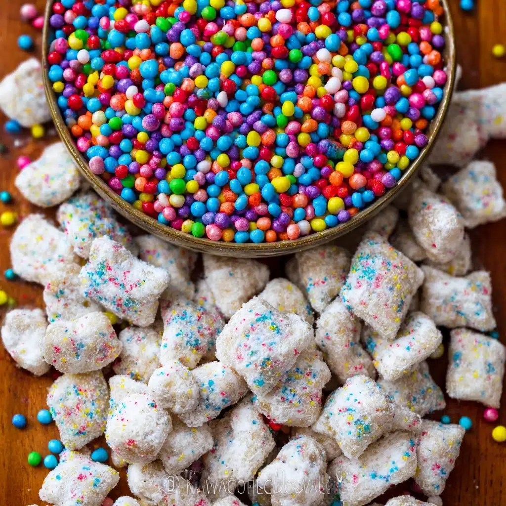 Cake Batter Puppy Chow Recipe - Recipe Image