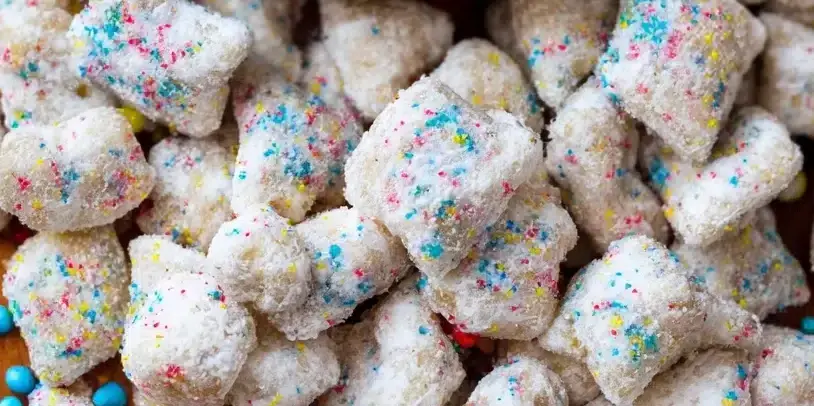 Cake Batter Puppy Chow Recipe