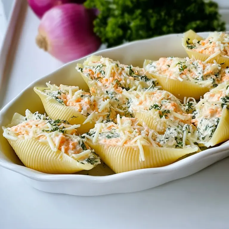 Creamy Seafood Stuffed Shells Recipe