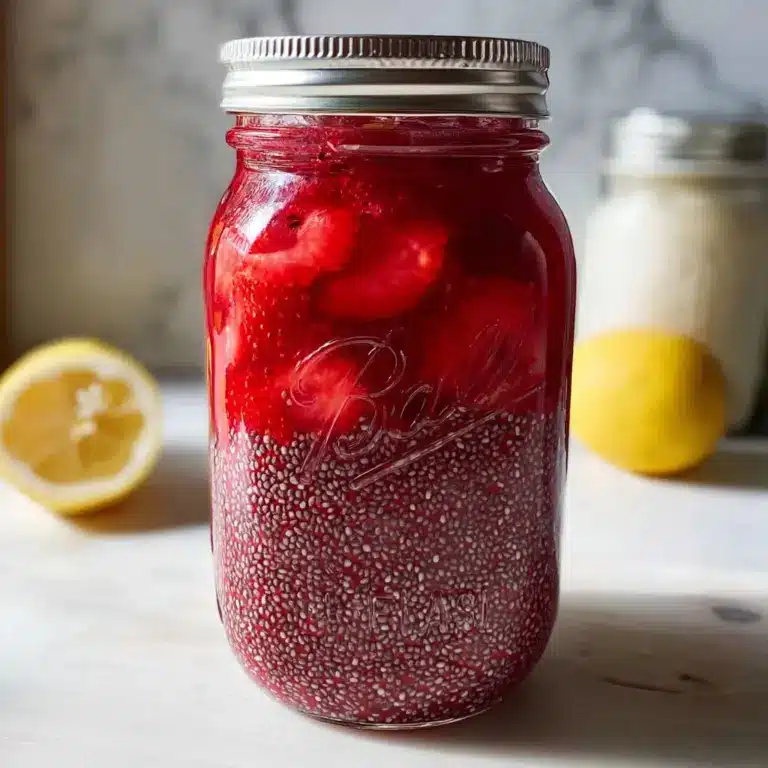 Raspberry Lemon Chia Seed Water for Constipation! Recipe