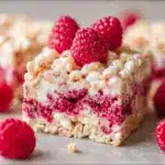 White Chocolate and Raspberry Rice Krispies Bars Recipe