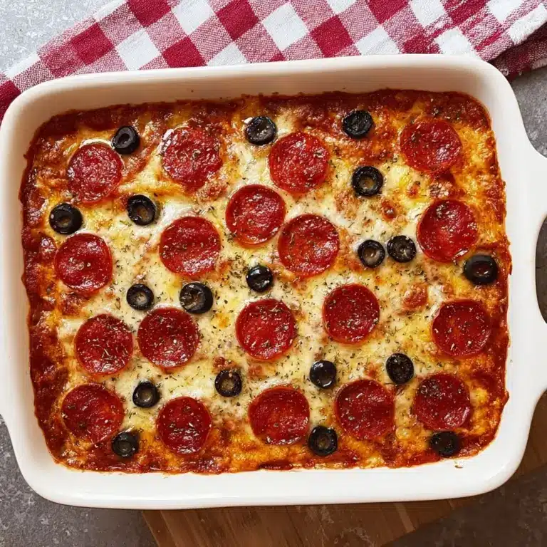 Cauliflower Pizza Casserole Recipe