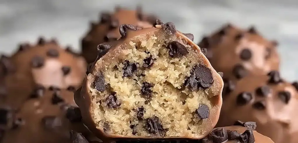 Chocolate Chip Cookie Dough Protein Balls! Recipe