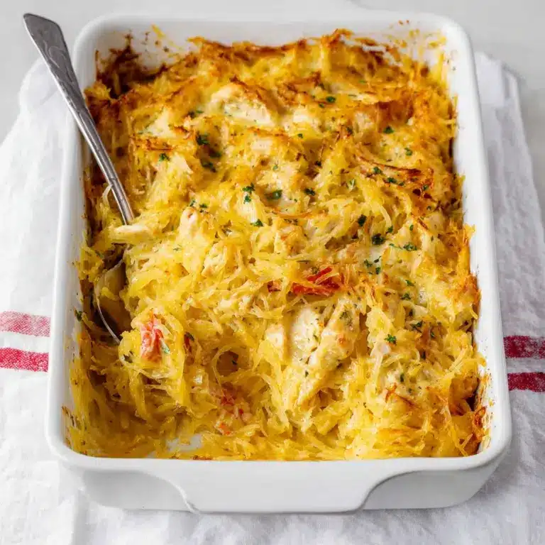 Rotel Chicken Spaghetti Squash Casserole Recipe