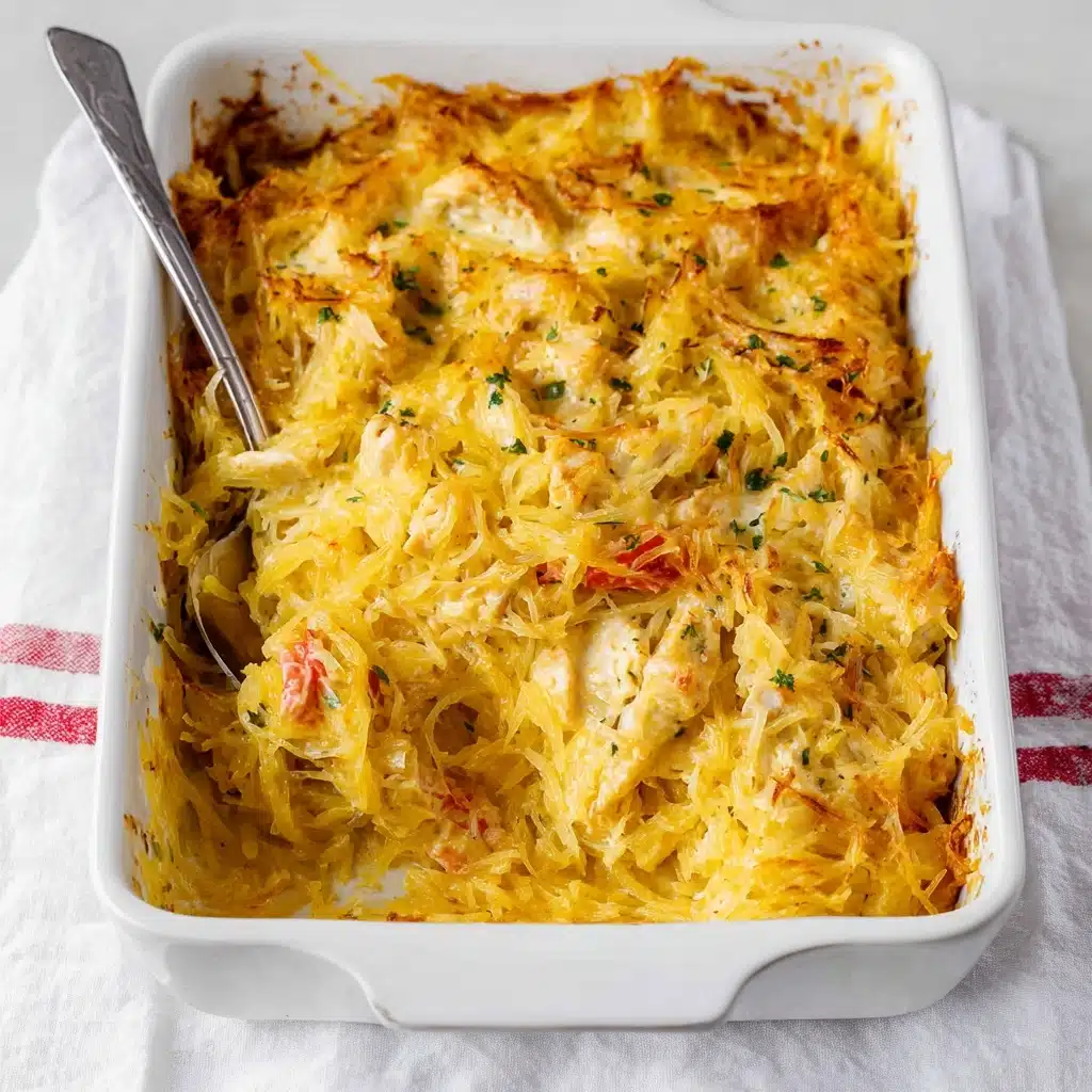Rotel Chicken Spaghetti Squash Casserole Recipe - Recipe Image