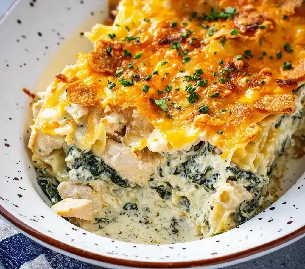 Creamy Chicken and Spinach Casserole Recipe