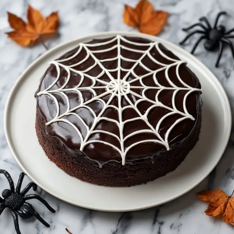 Spiderweb Chocolate Cake Recipe