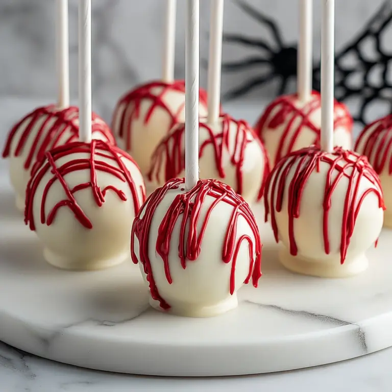 Bloody Red Velvet Cake Pops Recipe