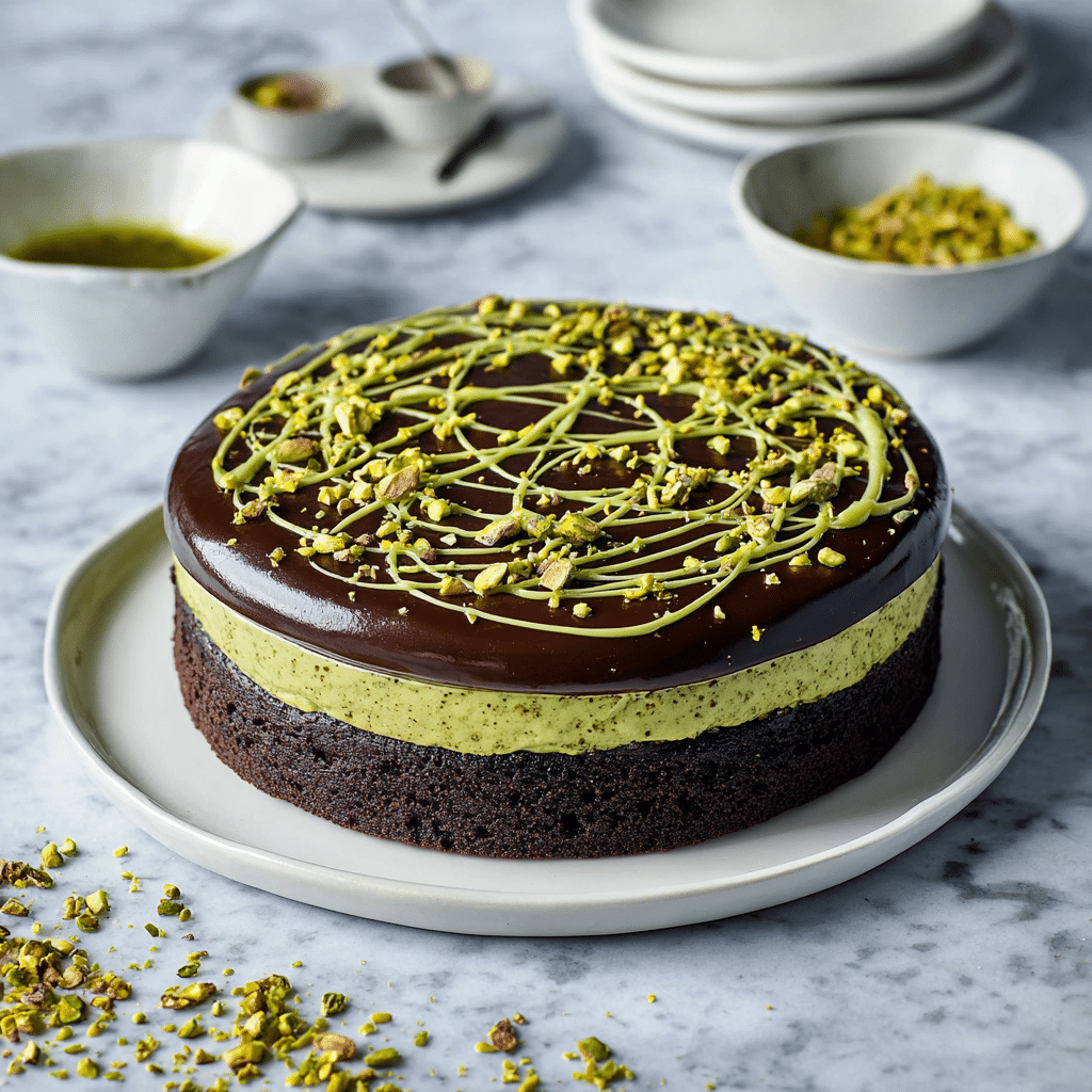 Dubai Chocolate Cake Recipe - Recipe Image