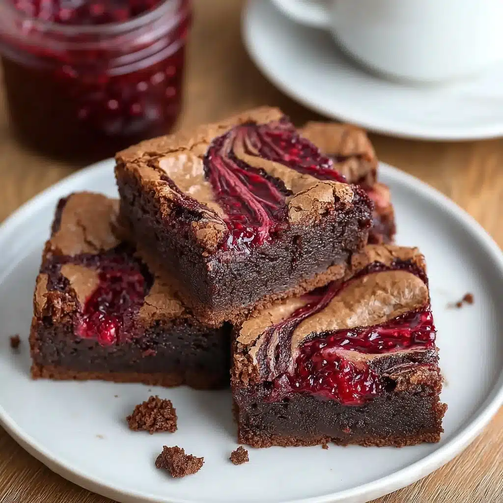 Decadent Raspberry Swirl Brownies Recipe - Recipe Image
