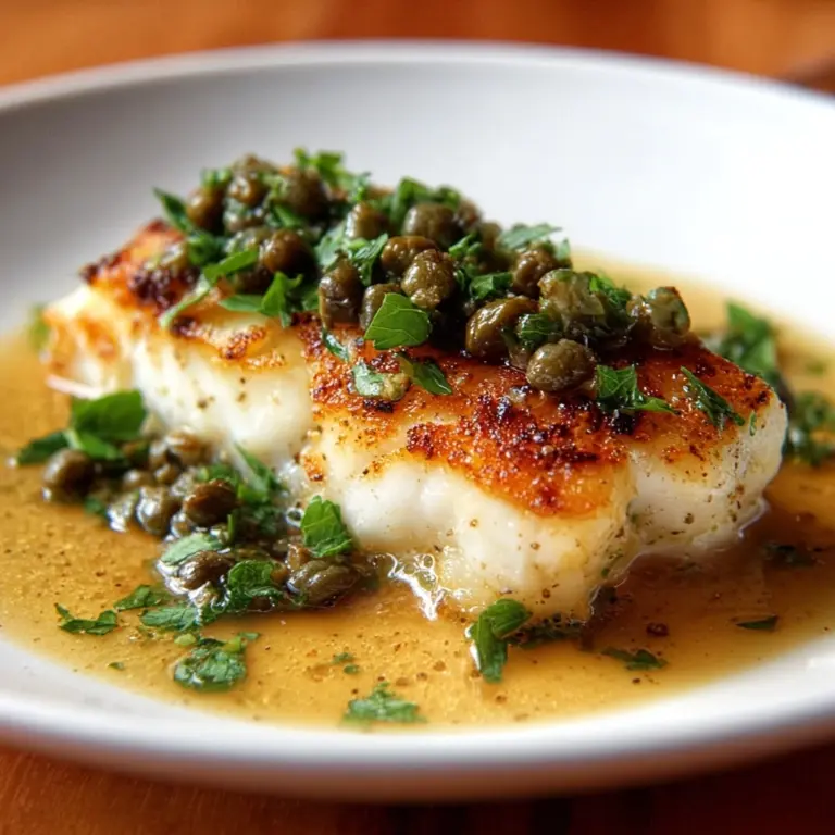 The Best Cod Piccata (Really Easy Cod Recipe!) Recipe