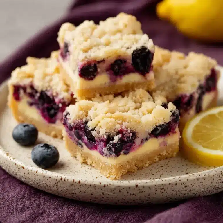 Blueberry Lemon Pie Bars Recipe