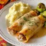 Easy Turkey & Stuffing Roll Ups with Creamy Gravy Recipe
